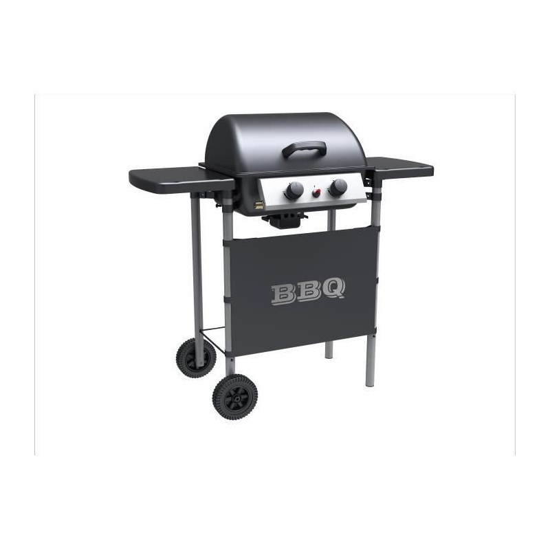 SYLVER STYLE Barbecue a gaz 2 bruleurs en inox - 2500 W