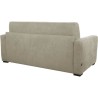 Canapé convertible express 3 places EUREKA - Tissu beige - L 204 x P 102 x H 95 cm