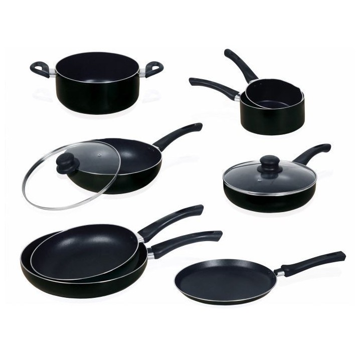 ART&CUISINE Batterie de cuisine 10 pieces - Tous feux dont induction -