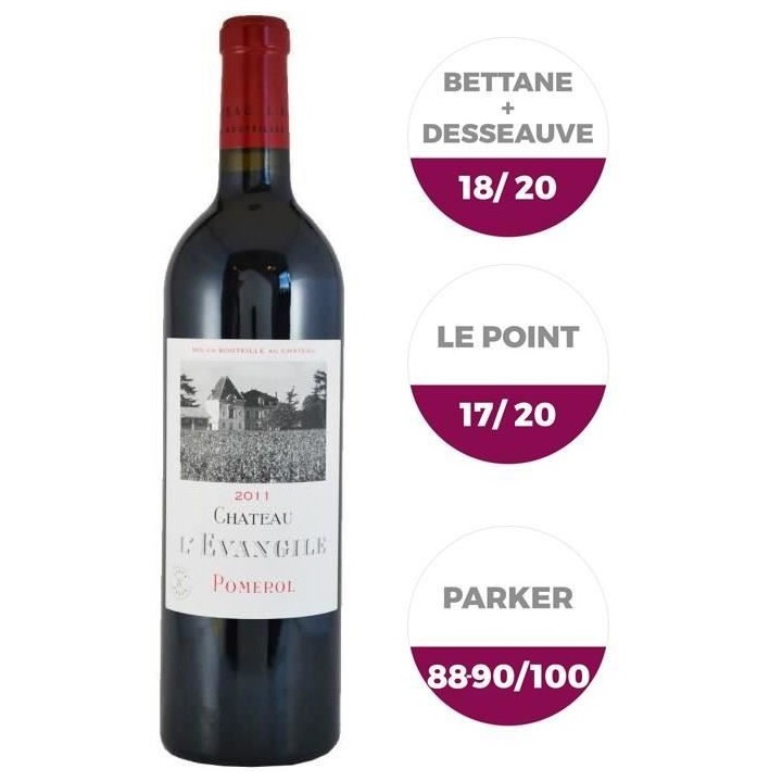 Château L'Evangile 2011 Pomerol - Vin rouge de Bordeaux