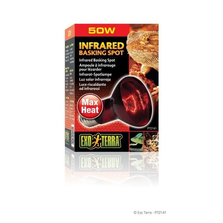 EXO TERRA Lampe infrarouge Baskin Spot - 50 W - Pour terrarium