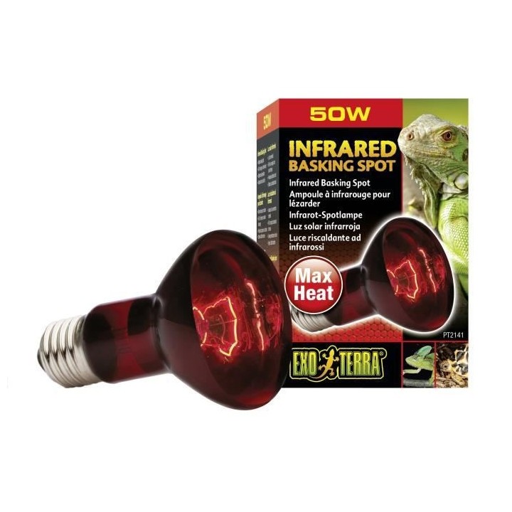 EXO TERRA Lampe infrarouge Baskin Spot - 50 W - Pour terrarium