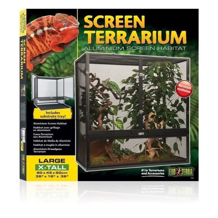 EXO TERRA Terrarium grillagé - 90x45x90 cm