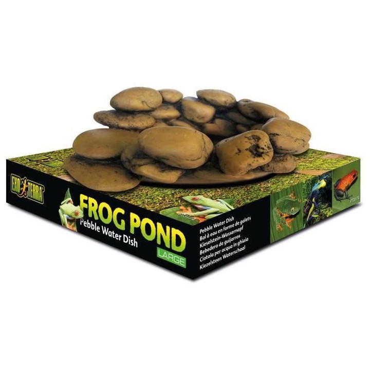 Exo Terra étang galet grenouille Large