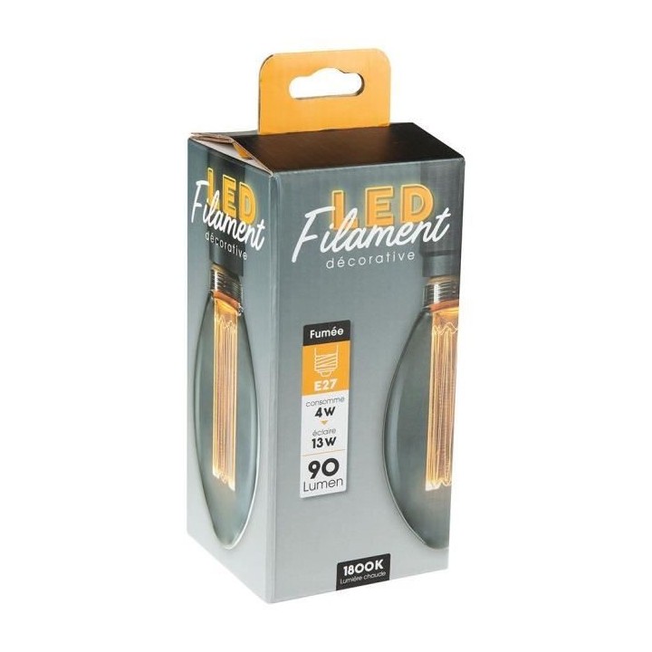 AMPOULE LED SMD FILETAGE DROIT FUMEE - 4W E27 - B75