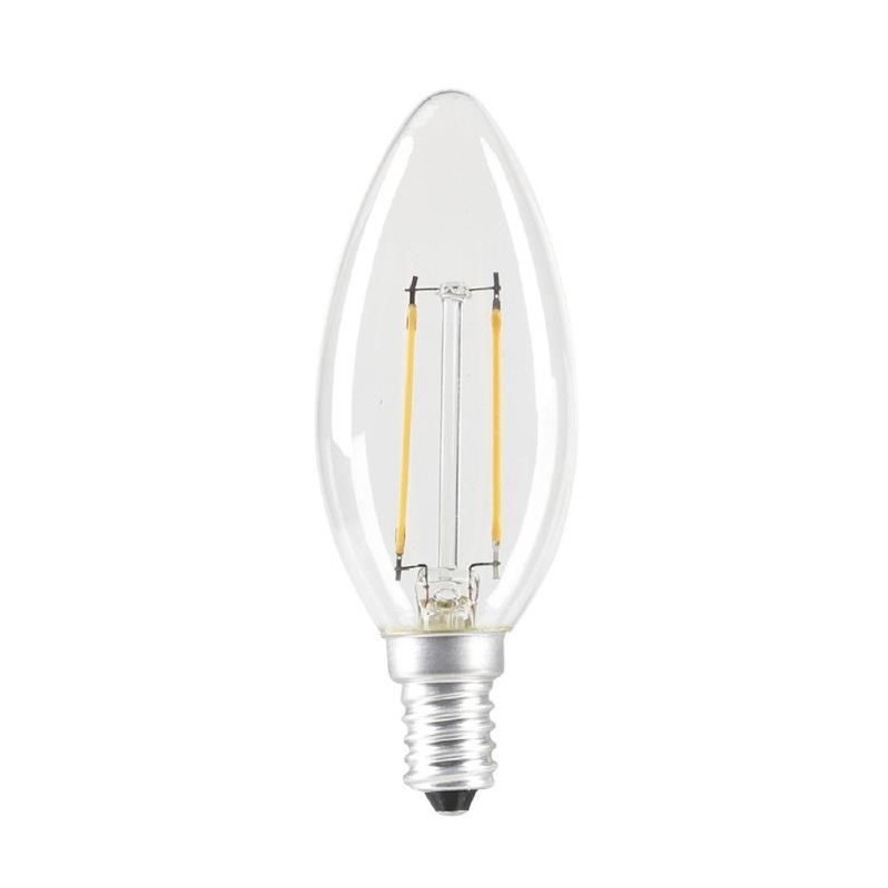 EXPERT LINE Ampoule LED E14 SMD a filament 2 W équivalent a 24 W blanc chaud