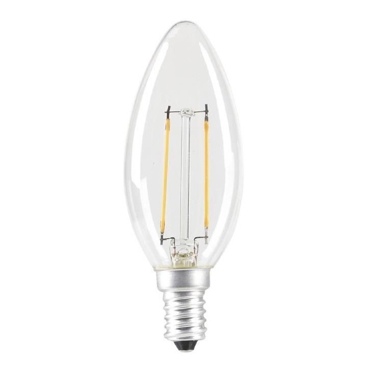 EXPERT LINE Ampoule LED E14 SMD a filament 2 W équivalent a 24 W blan