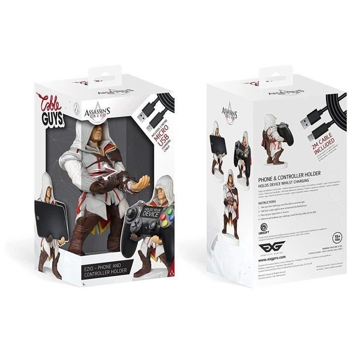 Figurine Assassin's Creed - Support & Chargeur pour Manette et Smartph