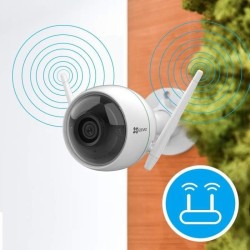 EZVIZ C3WN 1080P FHD Caméra de surveillance sans fil extérieur - Vision nocturne - Double antenne WiFi