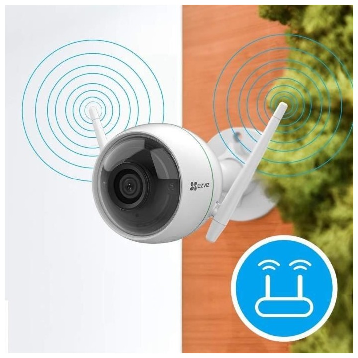 EZVIZ C3WN 1080P FHD Caméra de surveillance sans fil extérieur - Vis