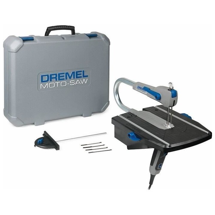 Scie a Chantourner DREMEL MS20 (Moto-Saw, Livré avec 5 Lames et 1 Ada