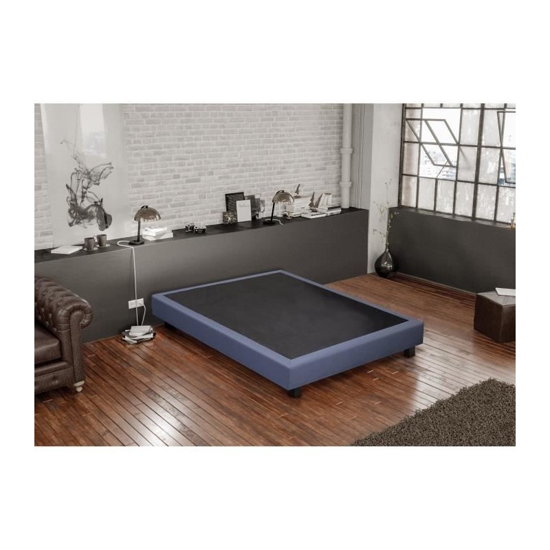 CREASOM SEQUOIA - Sommier 160 x 200 cm - 14 lattes fixes - Bleu