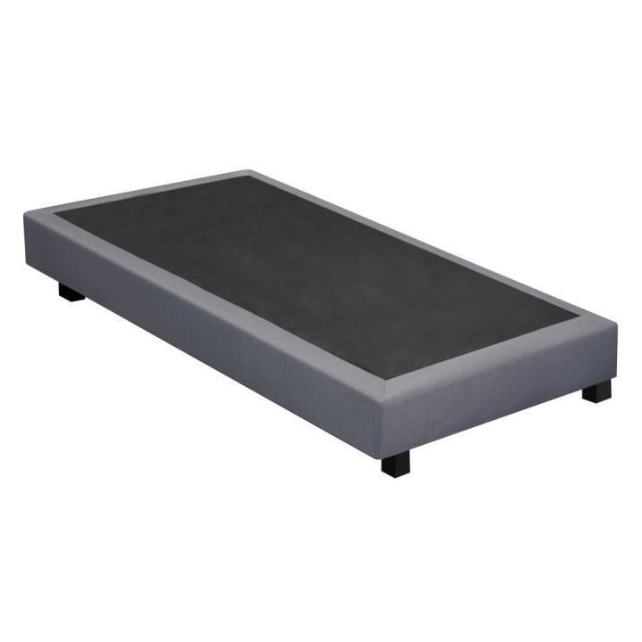 CREASOM SEQUOIA Sommier 90 x 190 - 14 lattes fixes - GRIS