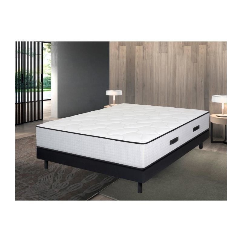 KIOTA Matelas 160x200 cm - Mousse HR et Latex - 29 cm - ASILI