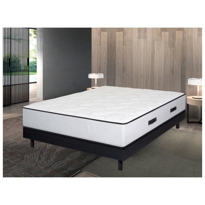 KIOTA Matelas 180x200 cm - Mousse HR et Latex - 29 cm - ASILI