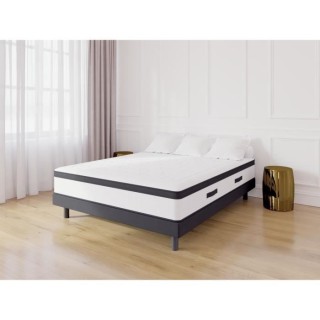 KIOTA Matelas + Sommier - 160x200cm - Mousse et mémoire de forme - 29