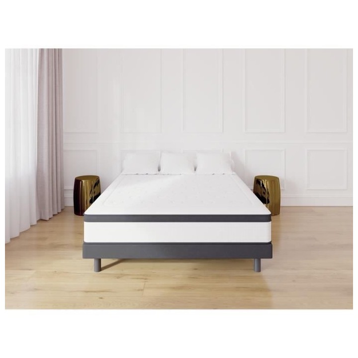 KIOTA Matelas + Sommier - 160x200cm - Mousse et mémoire de forme - 29