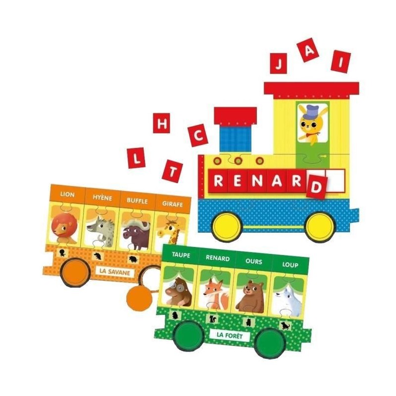 LISCIANI Carotina Le Petit Train des Animaux de la Ferme - Jeu éducatif