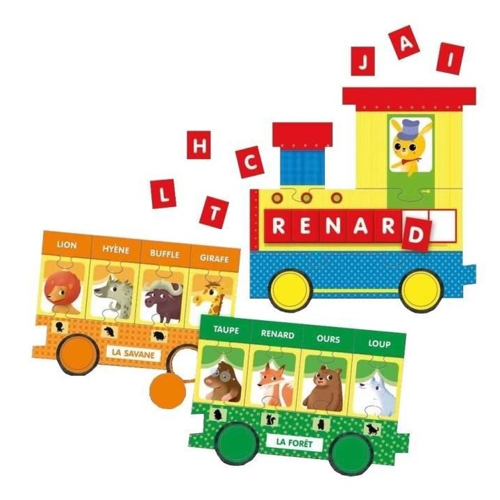LISCIANI Carotina Le Petit Train des Animaux de la Ferme - Jeu éducat