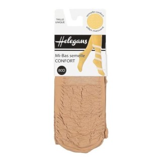 HELEGANS Chaussettes Mi-bas Beige Femme
