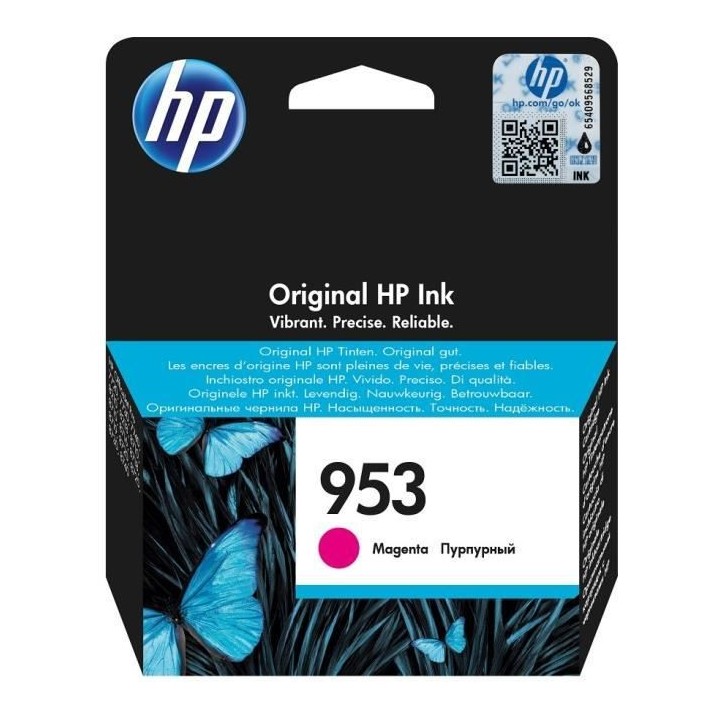 HP 953 Cartouche d'encre magenta authentique (F6U13AE) pour HP Officej