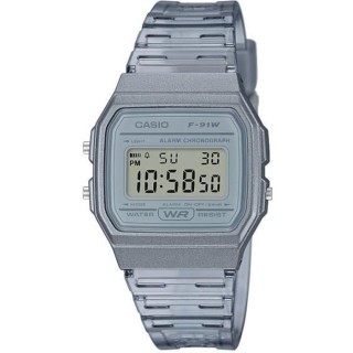 CASIO Collection Montre F-91WS-8EF chrono, alarme, calendrier auto.