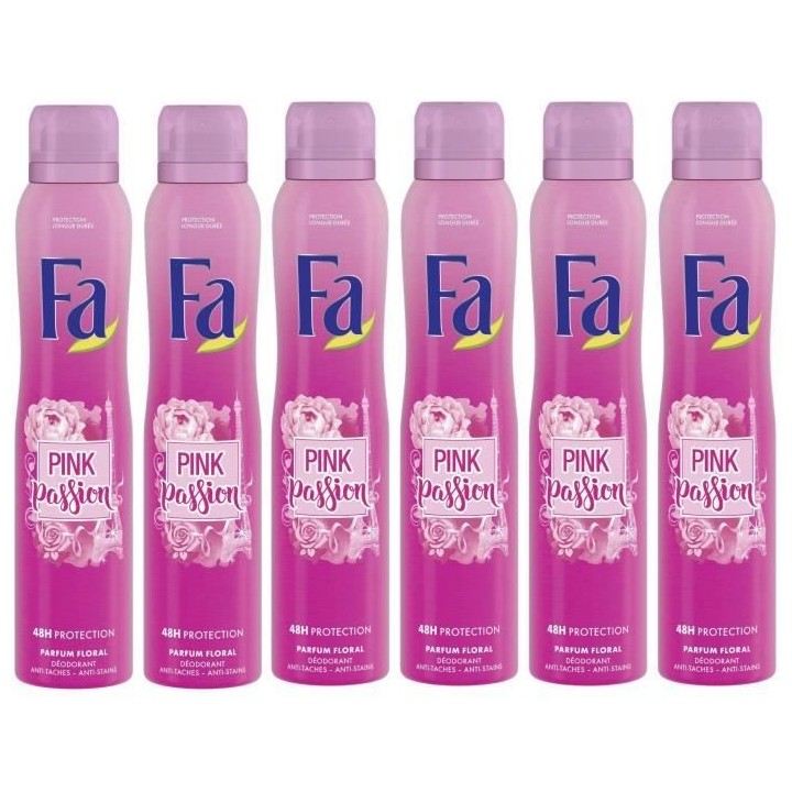 FA Déodorant Anti Transpirant Pink Passion - Efficacité 48h - Formul