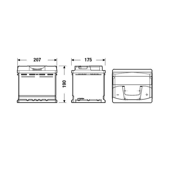 Batterie de démarrage FA530 12V 50Ah 450A