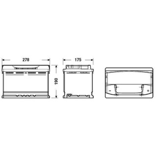 Batterie auto Fulmen FA770 77AH 760A
