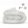 Couette anti-acariens - 200 x 200 cm - Chaude - 400 g/m² 2 personnes - Blanc - ABEIL