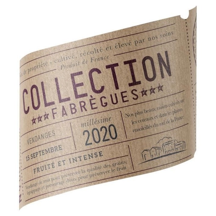 Collection Fabregues Pays Hérault - Vin rouge de Languedoc
