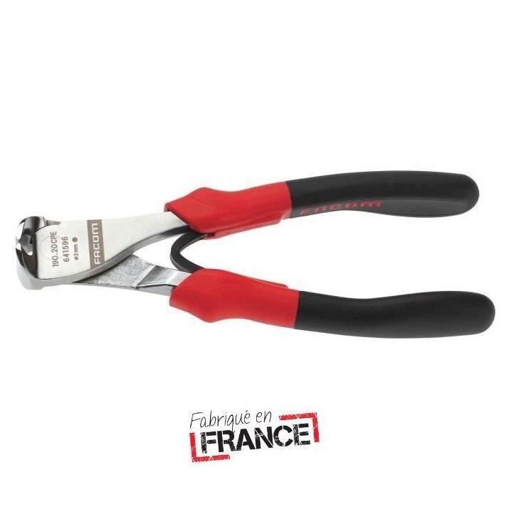 Pince Coupante devant Corde a piano FACOM - 190A.20CPEPB - 200 mm de l