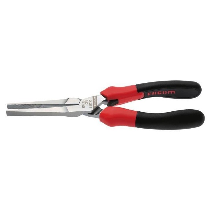 Pince a bec plat droit 168 mm FACOM - 188A.16CPEPB - Bec fin de 46mm d