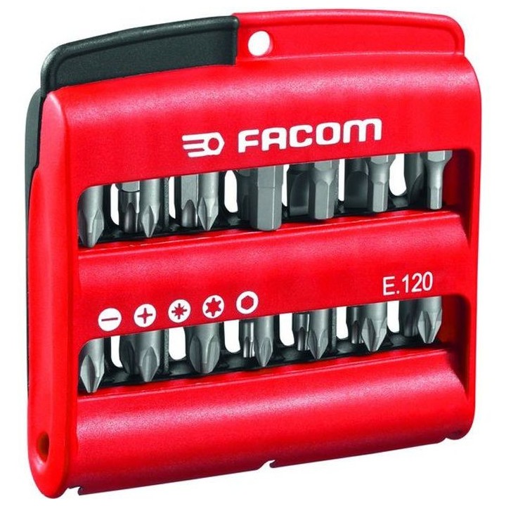 Etui de 28 Embouts + Porte-embouts court a jonc FACOM E.120PB (3 empre