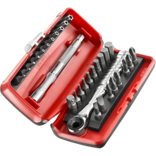 Coffret Cliquet 1/4 (31 pieces) FACOM - R.PEJ31PB (Livré en Boîtier