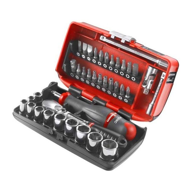 Coffret douilles 1/4'' 6 pans métriques 5,5 a 14mm - FACOM - RL.NANO1PB