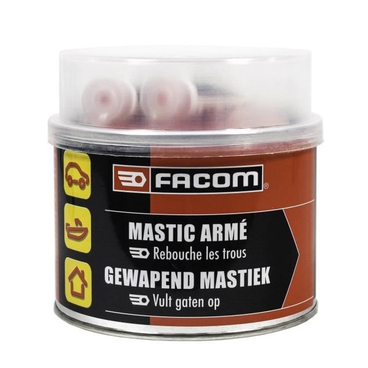FACOM Mastic armé - Chagé en fibres de verre - 600 g