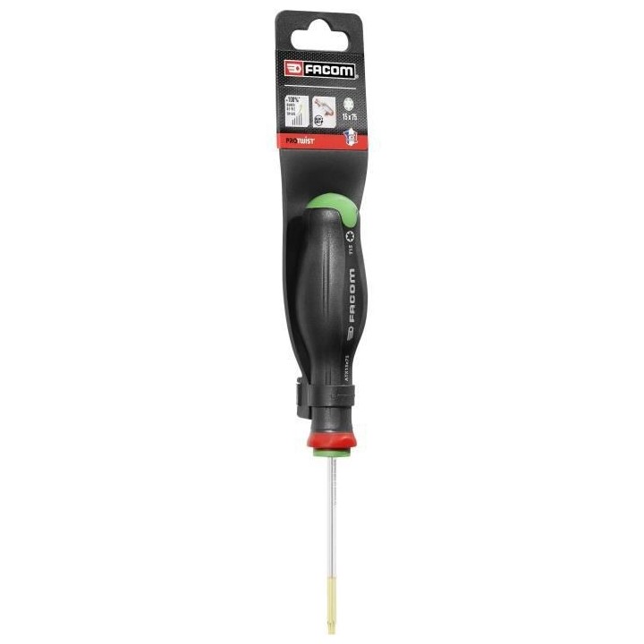 Tournevis Protwist empreinte Torx 15 x 75 FACOM - ATX15X75PB - Conform