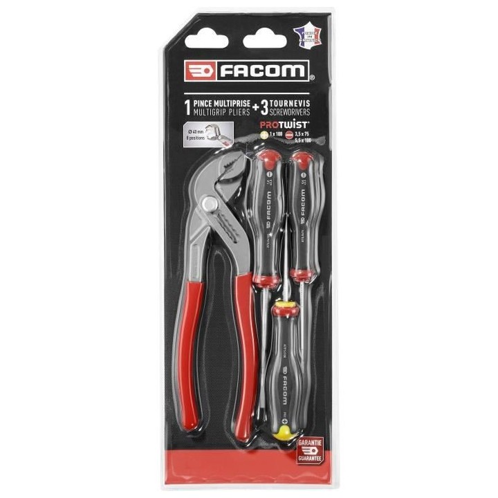 Set de 3 Tournevis Protwist FACOM - AT3.170PB (Livré avec 1 Pince mul