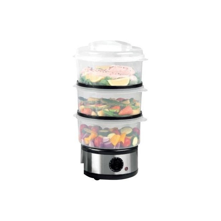 FAGOR FG9122 Cuiseur Vapeur 7.5L - 3 panier vapeur avec paniers - Minu