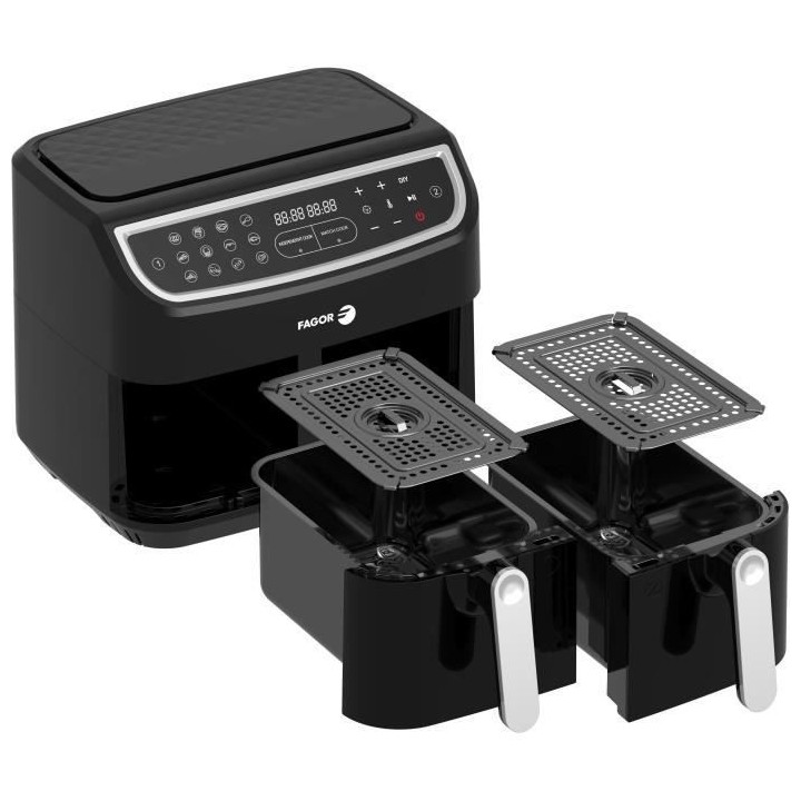 FAGOR FG906 - Friteuse éléctrique Air Fryer Double Cuve 4,5L - 1600W