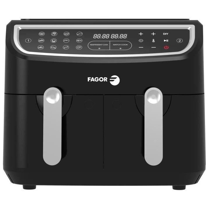 FAGOR FG906 - Friteuse éléctrique Air Fryer Double Cuve 4,5L - 1600W