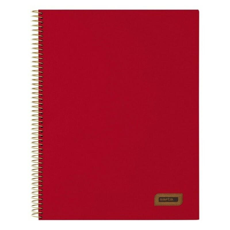 Cahier à Spirale Safta 542038064 Bordeaux A4