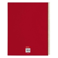 Cahier à Spirale Safta 542038064 Bordeaux A4