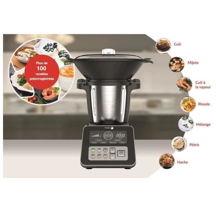 FAGOR FG1500 Robot Cuiseur Multifonction - Grand Chef Plus - 1500 W -