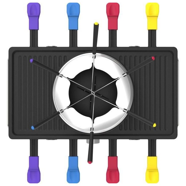 Appareil combiné 3 en 1 Raclette + Fondue + Grill - FAGOR FG369 - 140