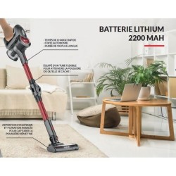 FAGOR FG238 - Aspirateur Balai sans fil - Autonomie 32 min - Bras articulé - 150W - 2200mAh - Bac poussiere 0,8L