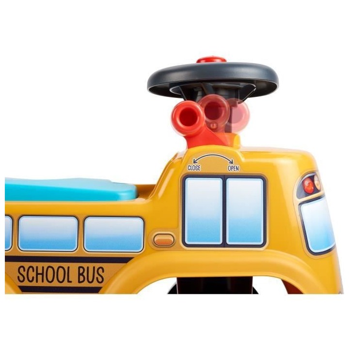 FALK - Porteur School Bus - assise ouvrante et volant directionnel ave