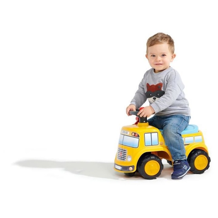 FALK - Porteur School Bus - assise ouvrante et volant directionnel ave