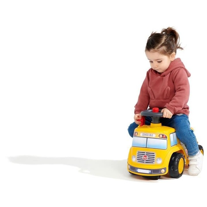 FALK - Porteur School Bus - assise ouvrante et volant directionnel ave
